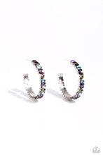 Load image into Gallery viewer, Effortless Emeralds Multi Hoop Earrings