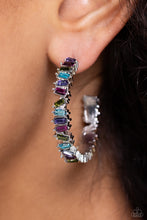 Load image into Gallery viewer, Effortless Emeralds Multi Hoop Earrings