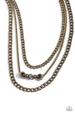 Load image into Gallery viewer, Layered Loyalty Brass Necklace