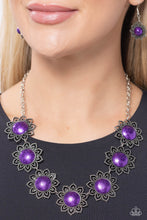 Load image into Gallery viewer, The GLITTER Takes It All Purple Necklace