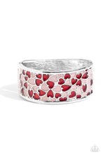Load image into Gallery viewer, Penchant for Patterns Red Hinged Bracelet