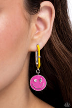 Load image into Gallery viewer, Personable Pizzazz Pink Hoop Earrings