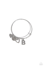 Load image into Gallery viewer, Making It INITIAL Silver Bangle - B