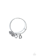 Load image into Gallery viewer, Making It INITIAL Silver Bangle - D