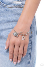 Load image into Gallery viewer, Making It INITIAL Silver Bangle - D