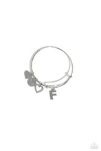 Load image into Gallery viewer, Making It INITIAL Silver Bangle - F