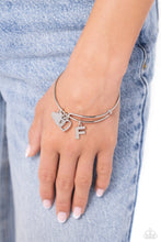 Load image into Gallery viewer, Making It INITIAL Silver Bangle - F