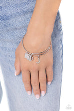 Load image into Gallery viewer, Making It INITIAL Silver Bangle - J