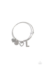 Load image into Gallery viewer, Making It INITIAL Silver Bangle - L