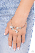 Load image into Gallery viewer, Making It INITIAL Silver Bangle- N