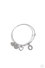 Load image into Gallery viewer, Making It INITIAL Silver Bangle - O
