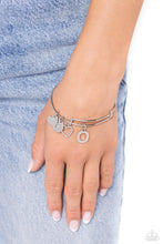 Load image into Gallery viewer, Making It INITIAL Silver Bangle - O