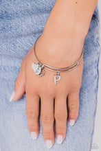 Load image into Gallery viewer, Making It INITIAL Silver Bangle - P