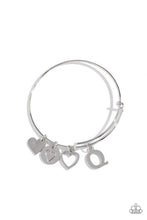 Load image into Gallery viewer, Making It INITIAL Silver Bangle - Q