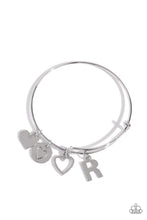 Load image into Gallery viewer, Making It INITIAL Silver Bangle - R