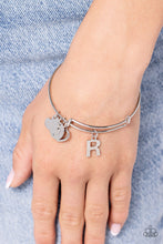 Load image into Gallery viewer, Making It INITIAL Silver Bangle - R