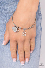 Load image into Gallery viewer, Making It INITIAL Silver Bangle - S