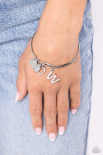 Load image into Gallery viewer, Making It INITIAL Silver Bangle - W