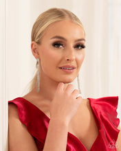 Load image into Gallery viewer, Fiercely Free-Falling White Earrings