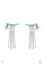 Load image into Gallery viewer, Fault Line Fringe Blue Ear Crawlers