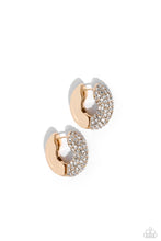 Load image into Gallery viewer, Combustible Confidence Gold Hinged Earrings