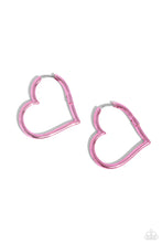 Load image into Gallery viewer, Loving Legend Pink Hoop Earrings