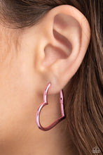 Load image into Gallery viewer, Loving Legend Pink Hoop Earrings