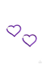 Load image into Gallery viewer, Loving Legend Purple Hoop Earrings
