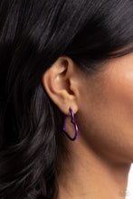 Load image into Gallery viewer, Loving Legend Purple Hoop Earrings