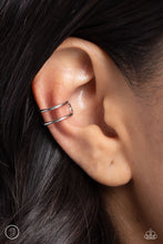 Load image into Gallery viewer, Metallic Moment Silver Cuff Earrings
