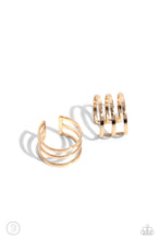Load image into Gallery viewer, Metro Mashup Gold Ear Cuffs