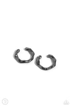 Load image into Gallery viewer, Enigmatic Echo Black Cuff Earrings