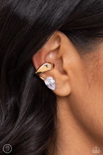 Load image into Gallery viewer, Twisting Teardrop Gold Cuff Earrings