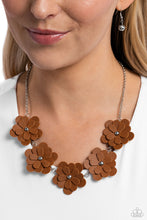 Load image into Gallery viewer, Balance of FLOWER Brown Necklace