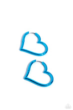 Load image into Gallery viewer, Loving Legend Blue Hoop Earrings
