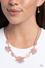 Load image into Gallery viewer, Fluttering Fan Orange Necklace