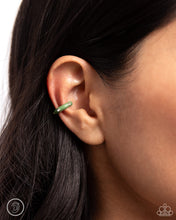 Load image into Gallery viewer, Coastal Color Green Cuff Earrings