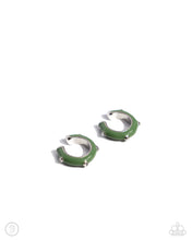 Load image into Gallery viewer, Coastal Color Green Cuff Earrings