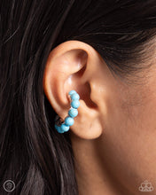 Load image into Gallery viewer, Southwestern Spiral Blue Cuff Earrings