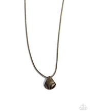 Load image into Gallery viewer, Seashell Simplicity Brass Necklace