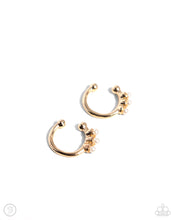 Load image into Gallery viewer, Ballerina Backdrop Gold Cuff Earrings