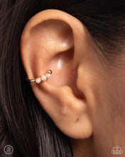 Load image into Gallery viewer, Ballerina Backdrop Gold Cuff Earrings
