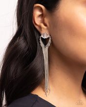 Load image into Gallery viewer, Elongated Effervescence White Earrings