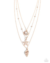Load image into Gallery viewer, Seashell Sonata Rose Gold Necklace