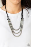 Load image into Gallery viewer, Ring to Reason Black Necklace