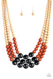 Load image into Gallery viewer, Beach Bauble Brown and Black Multi Necklace