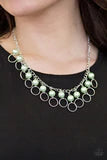 Load image into Gallery viewer, Run the Show Green Necklace