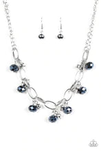 Load image into Gallery viewer, Lets Get This Fashion Show on the Road Blue Necklace