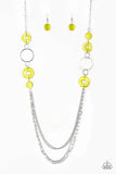 Load image into Gallery viewer, Tropical Sunsets Green Necklace