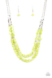 Load image into Gallery viewer, Staycation Status Green Necklace